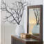 Miroir 48 "avec matériaux rustiques en pin, sans assemblage requis, verre biseauté, miroir de commode positionné n'importe où, assemblage en pin, situé là-bas