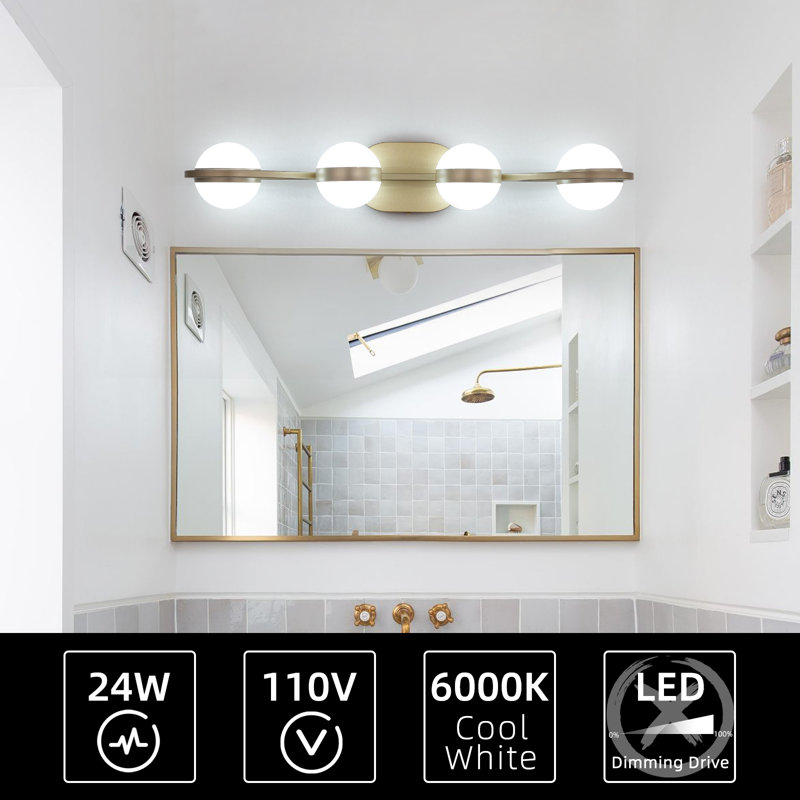 Quessie 5 - Light Dimmable LED Vanity Light