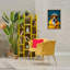 «Trendy Dog Friend», toile flottante encadrée dorée par Roozbeh Bahramali-913168832-913168835