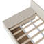 Lit plateforme simple tapissier en forme de L avec rangement et tiroirs-118111815