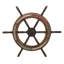 Roue (s) de bateau en bois-620832619