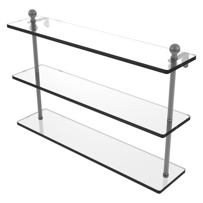 Étagère à 3 niveaux en verre / métal Morosini
