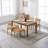 Farmhouse Solid Wood Dining Chairs With Braided Rope Backrest, Upholstered Dining Chairs For Dining Room Parlor-514316291-514316289