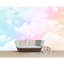 Murale de papier peint nuages de brouillard colorés pour le salon de la chambre à coucher