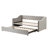 Twin Size Upholstered Daybed With Pop Up Trundle, Modern Day Bed-478264086