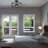 3-Light Black Drum Cage Ceiling Light