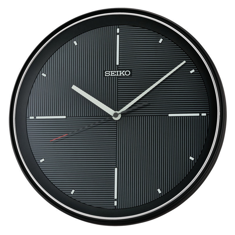 QXA816KRH Wall Clock, Black