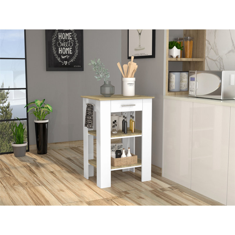 Îlot de cuisine polyvalent avec plusieurs options de rangement pour une cuisson efficace