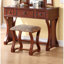 Meuble-lavabo de chambre à coucher avec tabouret, abat-jour pomme, siège rembourré, meuble-lavabo en pin rustique, tiroirs, placage, fabrication-1221516878