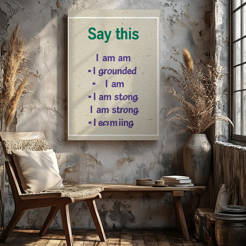 La toile crée un design d’inspiration minimaliste et inspirant avec un art mural texturé sur fond beige clair qui évoque un sens de l’art sur toile