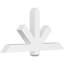 Support de pignon en PVC de qualité architecturale Kennewick-44774078-44774352