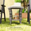 Table d'appoint, table basse d'extérieur en osier-499520740