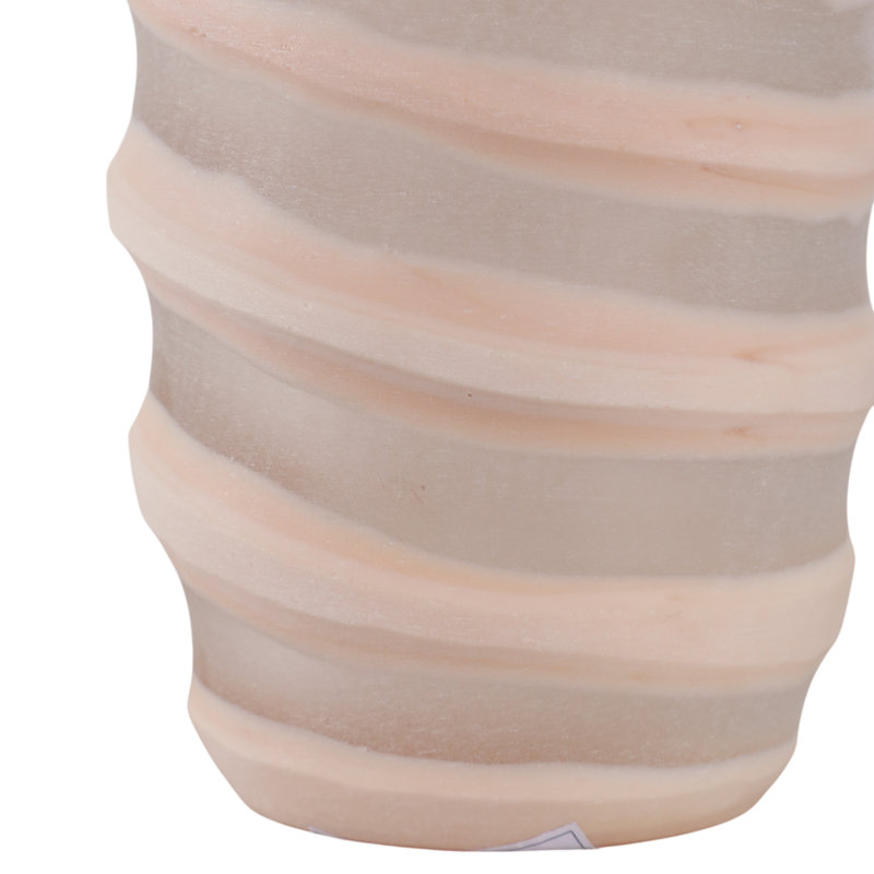 Vase sculpté en verre sculpté Home, H 12,5 po x l 4 po x P 4 po