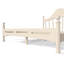 Grand lit plateforme avec tête de lit chic, structure de lit en bois massif avec support à lattes, aucun sommier tapissier requis-133665361-133665365