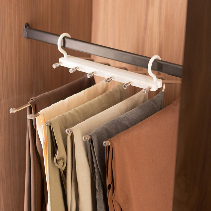 Harbour Housewares Plastic Trouser Hangers, 6
