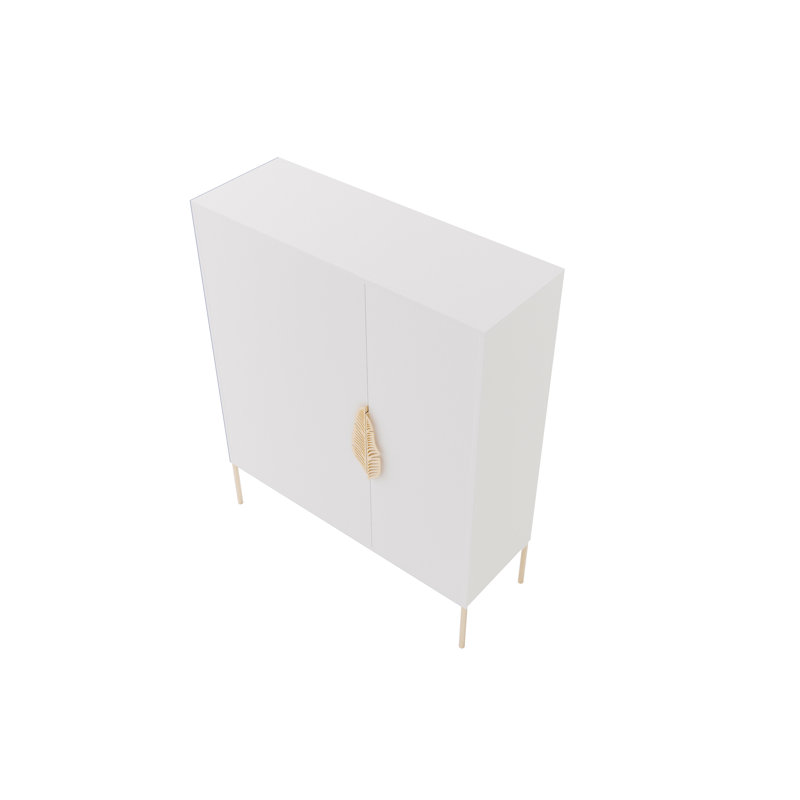 Phillipsburg 8 Pair Shoe Storage Cabinet, White