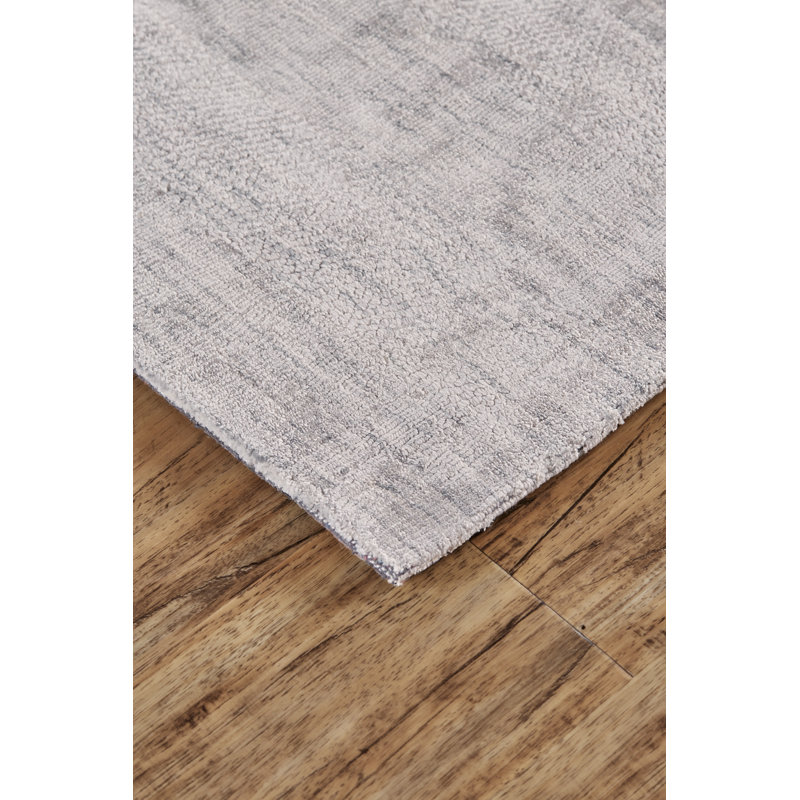 Tapis argenté tissé à la main Pilning, Rectangle 2 pi x 3 pi