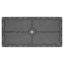 Ensemble de salle à manger 7 pièces en fonte d'aluminium toutes saisons comprenant 6 chaises pivotantes et une table rectangulaire avec cadre noir-46115781