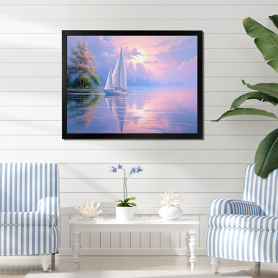 Voilier, voile, sérénade III sur toile