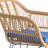 Buschi Round Wicker Rattan Patio Waterproof Seating Set with Cushions and Table-554873187-554873186