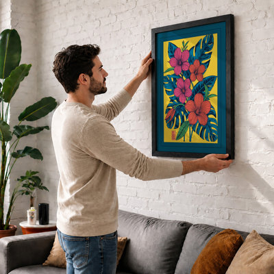 Tropical Blooms Botanical - Framed Print