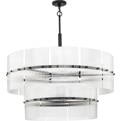 Lustre contemporain à neuf lumières