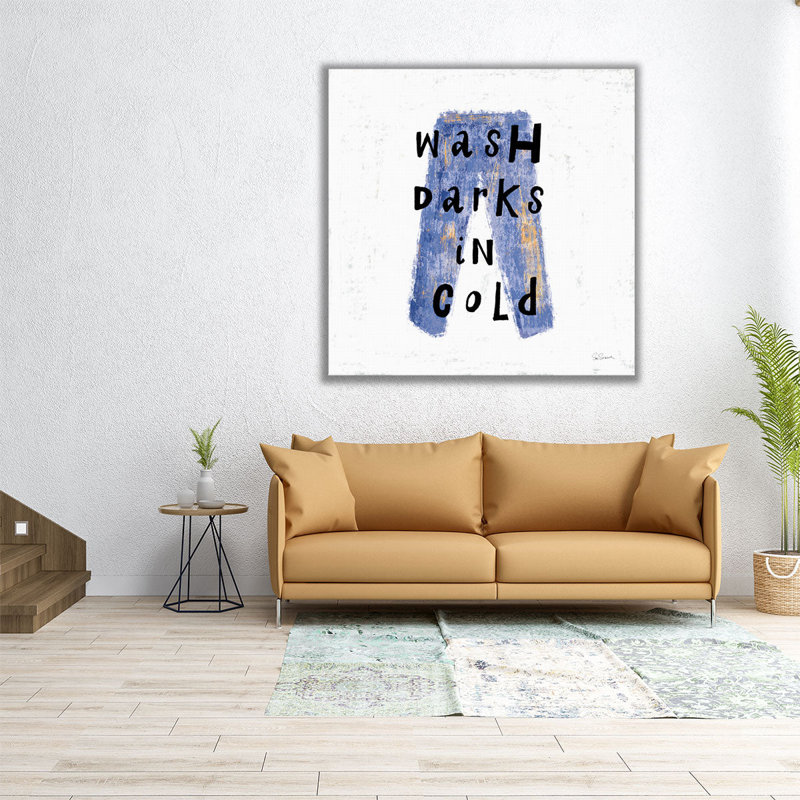Laundry Rules V - reproduction d'art sur toile, H 16 po x l 16 po