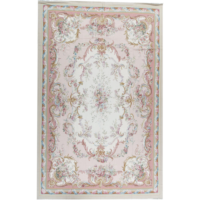 Aubusson Renaissance Handmade Wool Oriental Area Rug