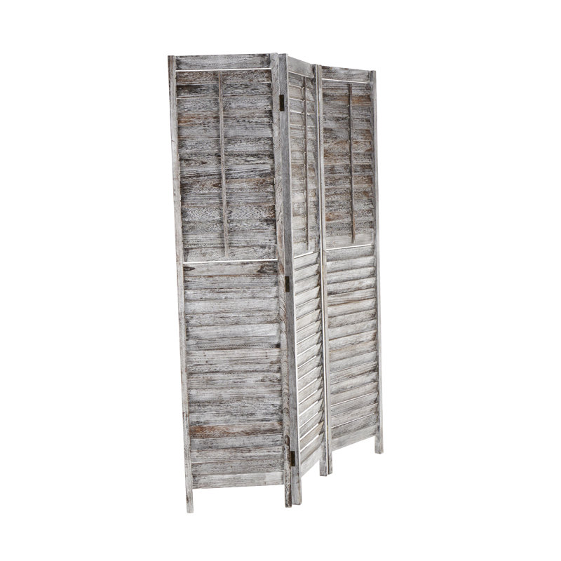 Paravent à 3 panneaux Cole and Grey, Gris, H 67 po x l 47,5 po x P 3 po