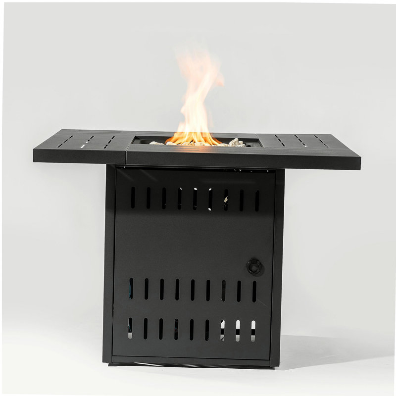 Steel Outdoor Outdoor Patio Garden Gas Fire Pit Table