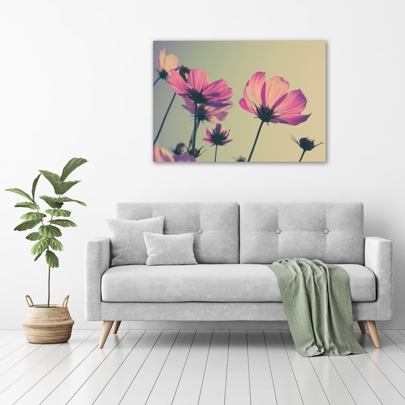 Pink Flowers - Wrapped Canvas Print