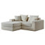 Canapé modulaire modulaire avec causeuse, canapé désossé avec base antidérapante, canapé confortable pour des espaces de vie personnalisables-1133295903