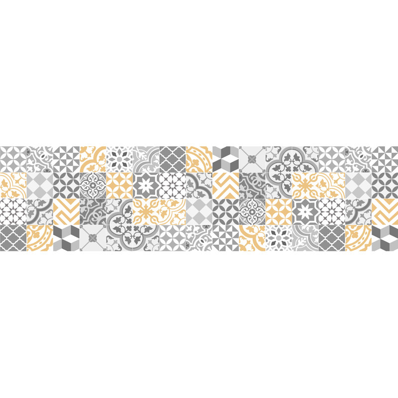 Arterburn Geometric Kitchen Mat, Rectangle 66 x 250cm