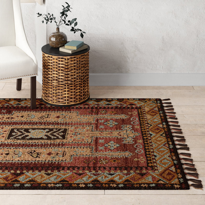 Valeta Wool Southwestern Indoor Rug, Rectangle 9' x 12'