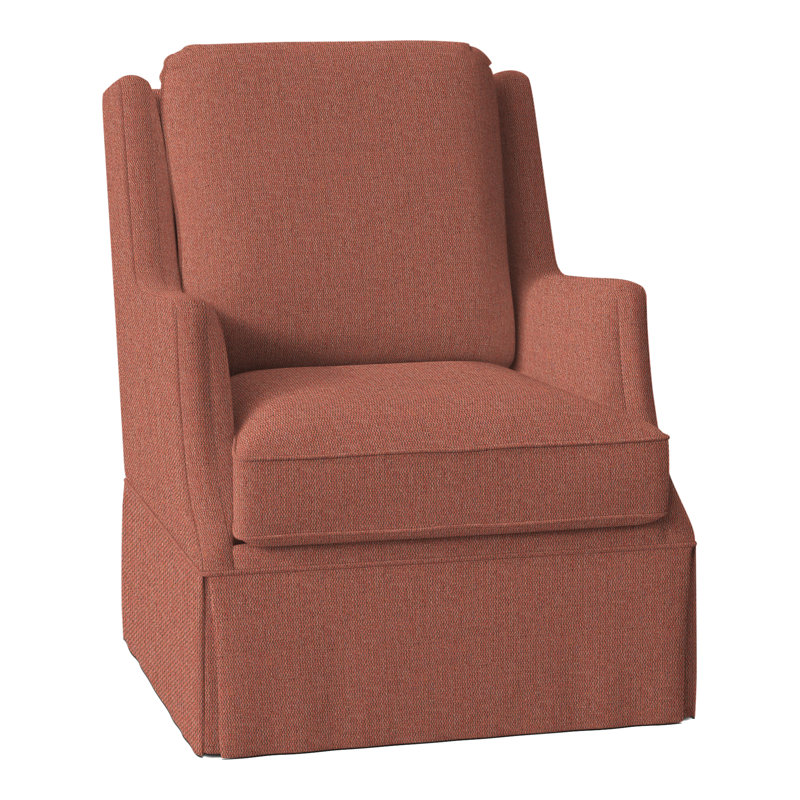 Savannah Linen Boucle Swivel Wingback Chair, Perigold Play Adobe