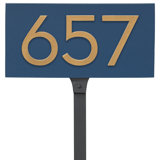 Floating 1-Line Lawn Address Sign