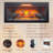 42 Inch Infrared Electric Fireplace With Removable Trim Kit Insert, Touch Panel Home Decor Heater