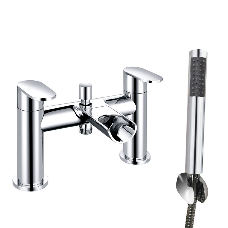 Krick 2 Handle Deck Bath Shower Mixer Bath Filler with Diverter