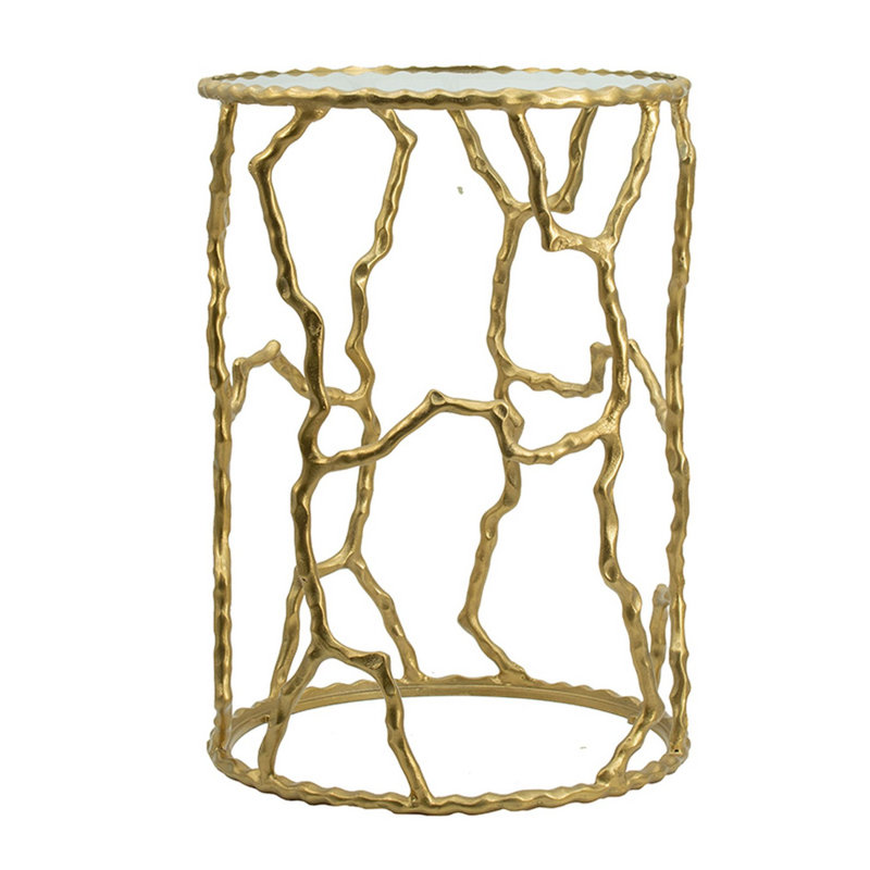 Table de bout en verre