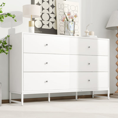 Alanya 150cm W 6 - Drawer Chest of Drawers