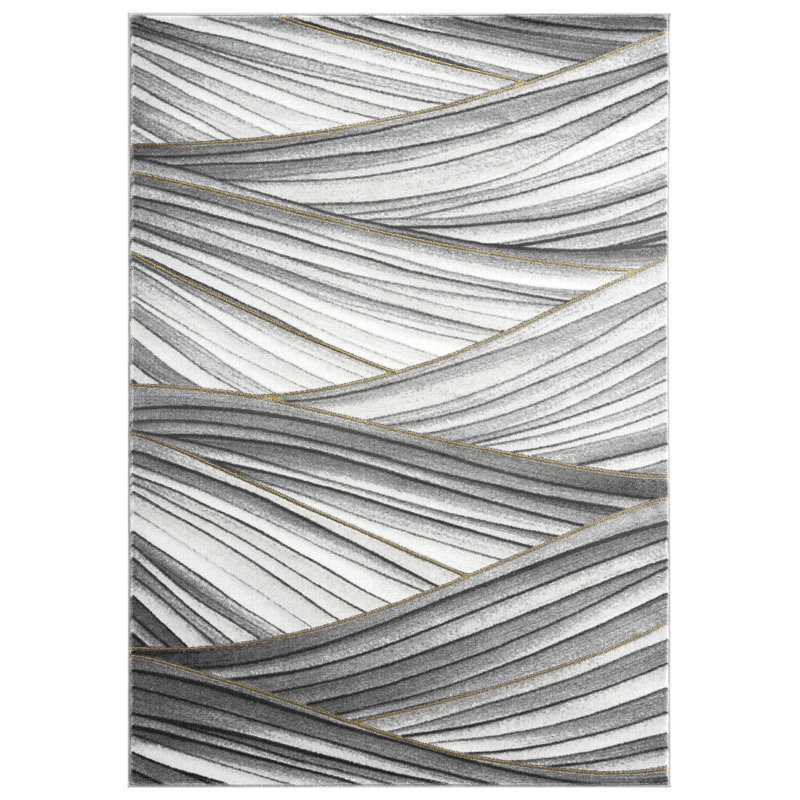 Mifflinville Abstract Indoor Rug, Rectangle 4' x 6'