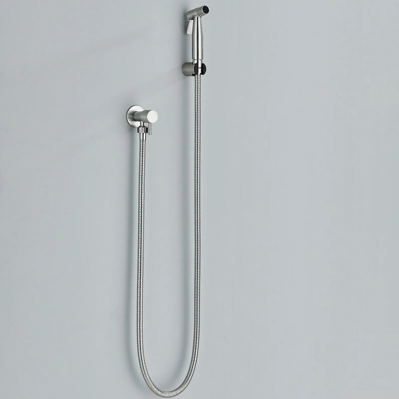 Toilette de bidet en acier inoxydable brossé, Nickel brossé