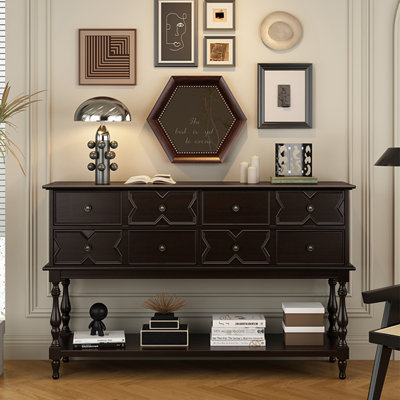 American-style solid wood entrance cabinet