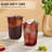 100 Pcs 16oz Black Plastic Cups