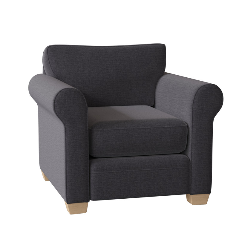 Fauteuil Quaker, Espresso, Gris anthracite Jango