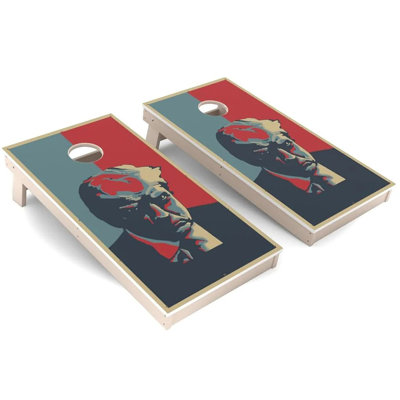 Ensemble de planches de cornhole toutes saisons Americana Trump Mugshot