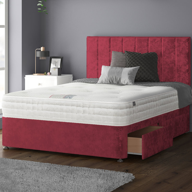 Hedley Upholstered Headboard, Cream, Double (4'6)