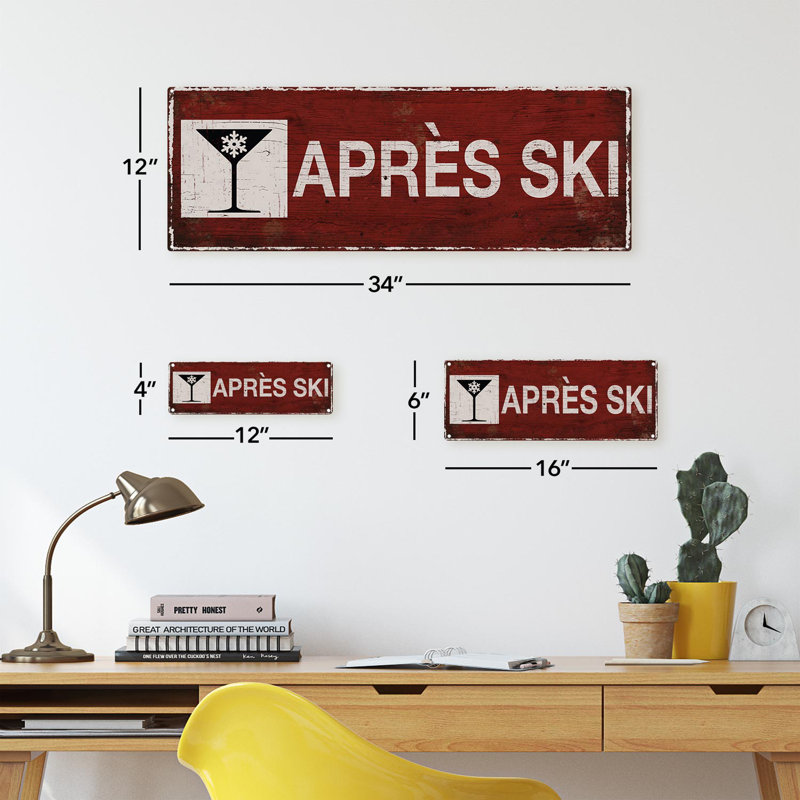 Panneau après-ski, 3.94'' H x 11.8'' W x 0.04'' D
