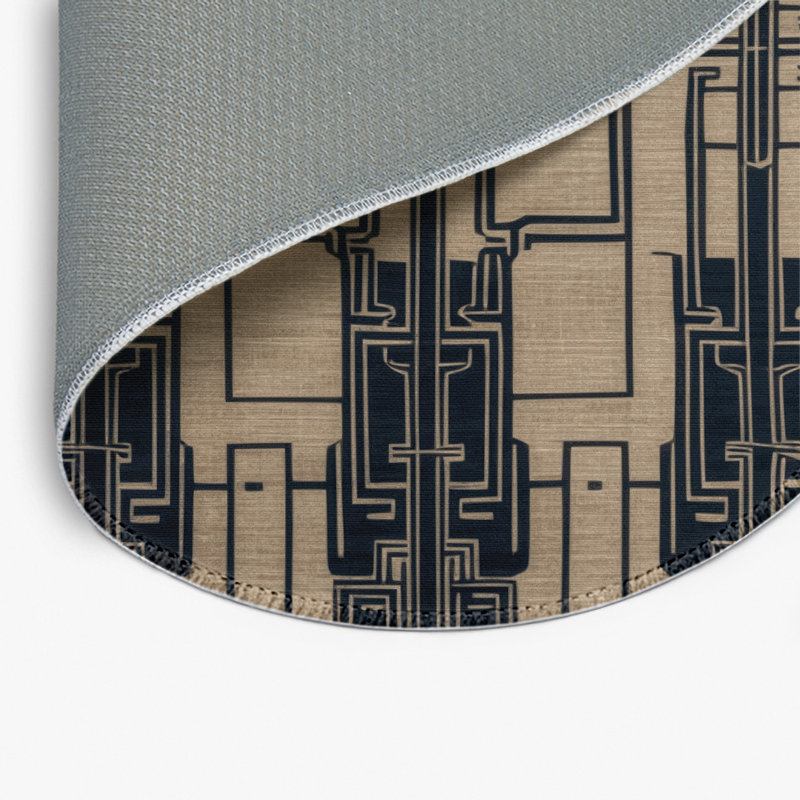 Tapis intérieur et extérieur ArtDeco, Rond 5 pi
