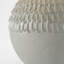 AERIN Morava 17" Hand Carved Table Lamp in Volcanic White with Linen Shade
